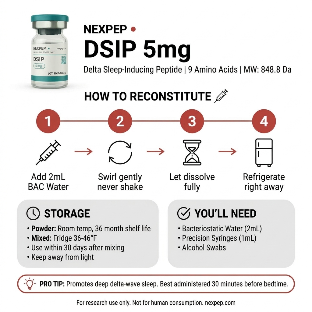 Deep Sleep | DSIP | 5mg - How to Use
