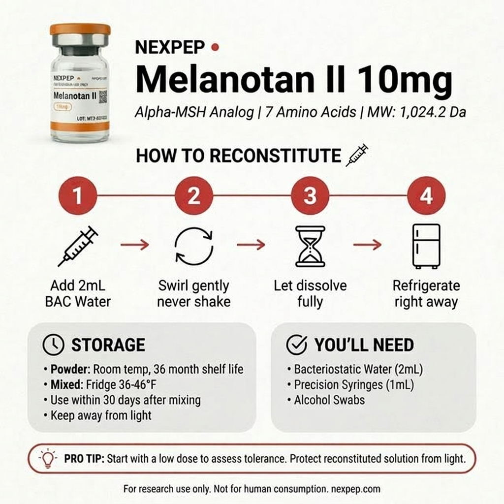 Bronze | Melanotan II | 10mg - How to Use
