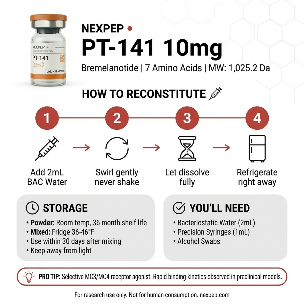 Desire | PT-141 | 10mg - How to Use