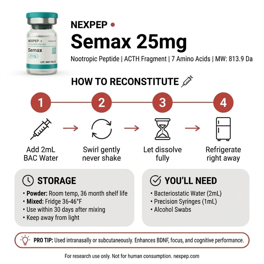 Focus | Semax | 10mg - How to Use