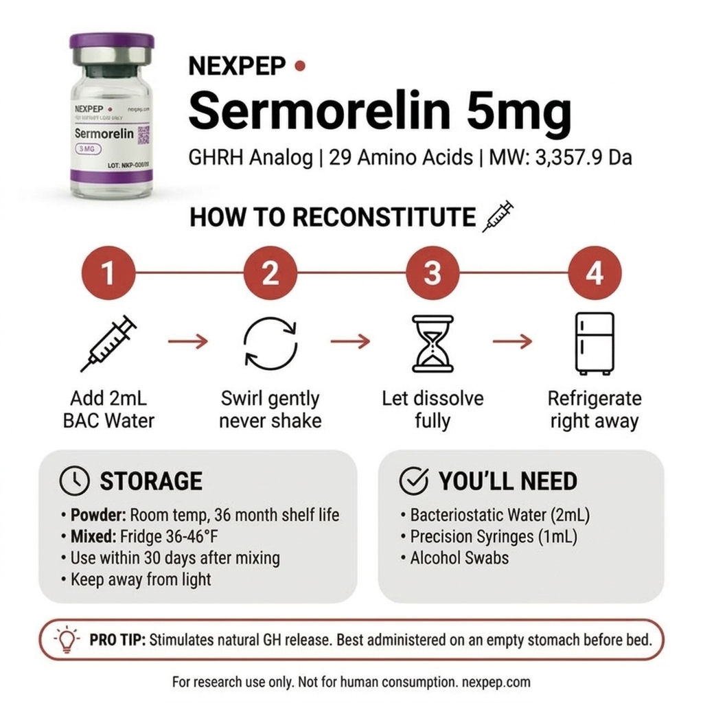 Restore | Sermorelin | 5mg - How to Use