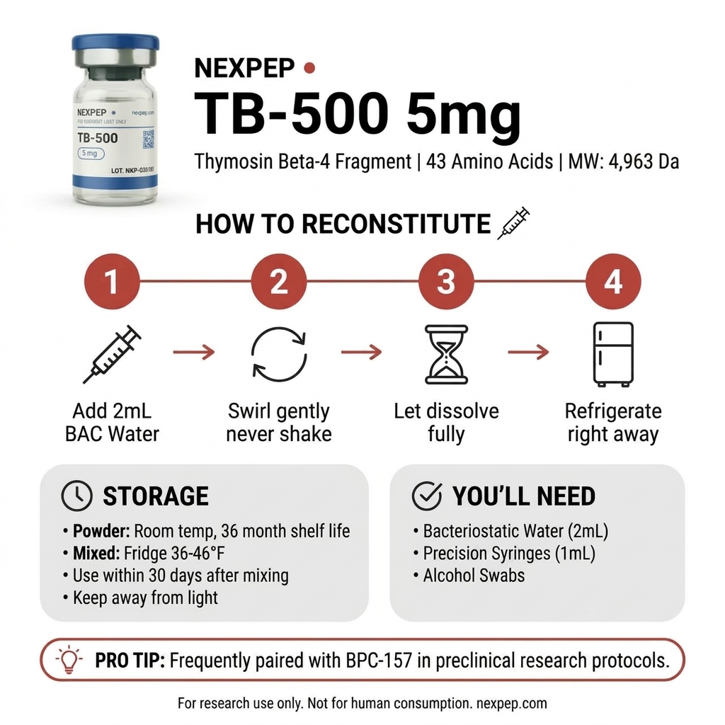 Repair | TB-500 | 5mg - How to Use