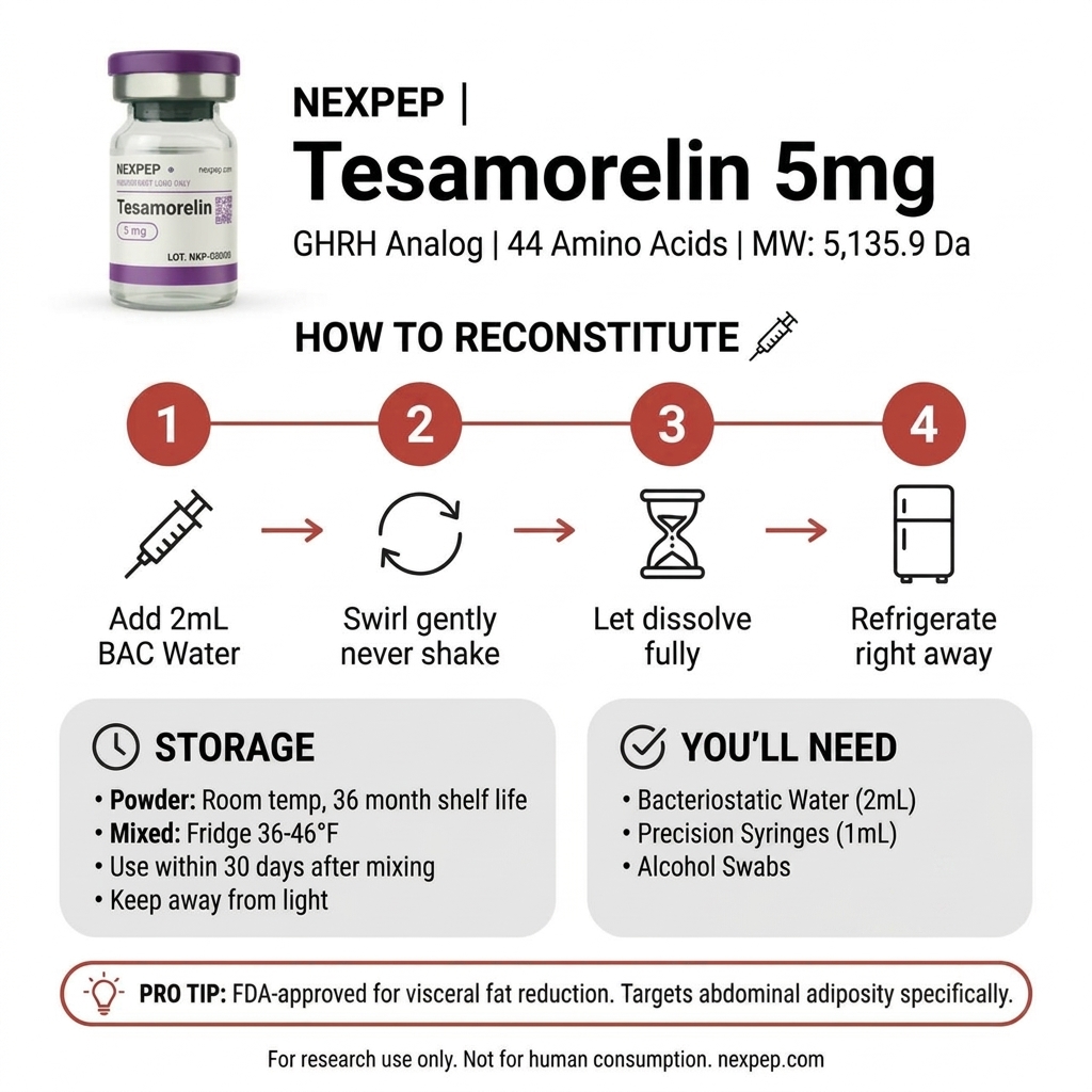 Chisel | Tesamorelin | 5mg - How to Use